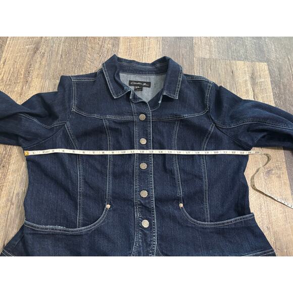 Christiana Zimm Denim Jacket Size 2X - Picture 3 of 5